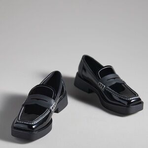 Bass Bowery Square Tod Black Glossy Loafers